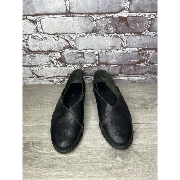 Petrucha Handmade Black Leather Slip On Casual Flats Shoes Women’s 41EU/10.5M US - Picture 12 of 16